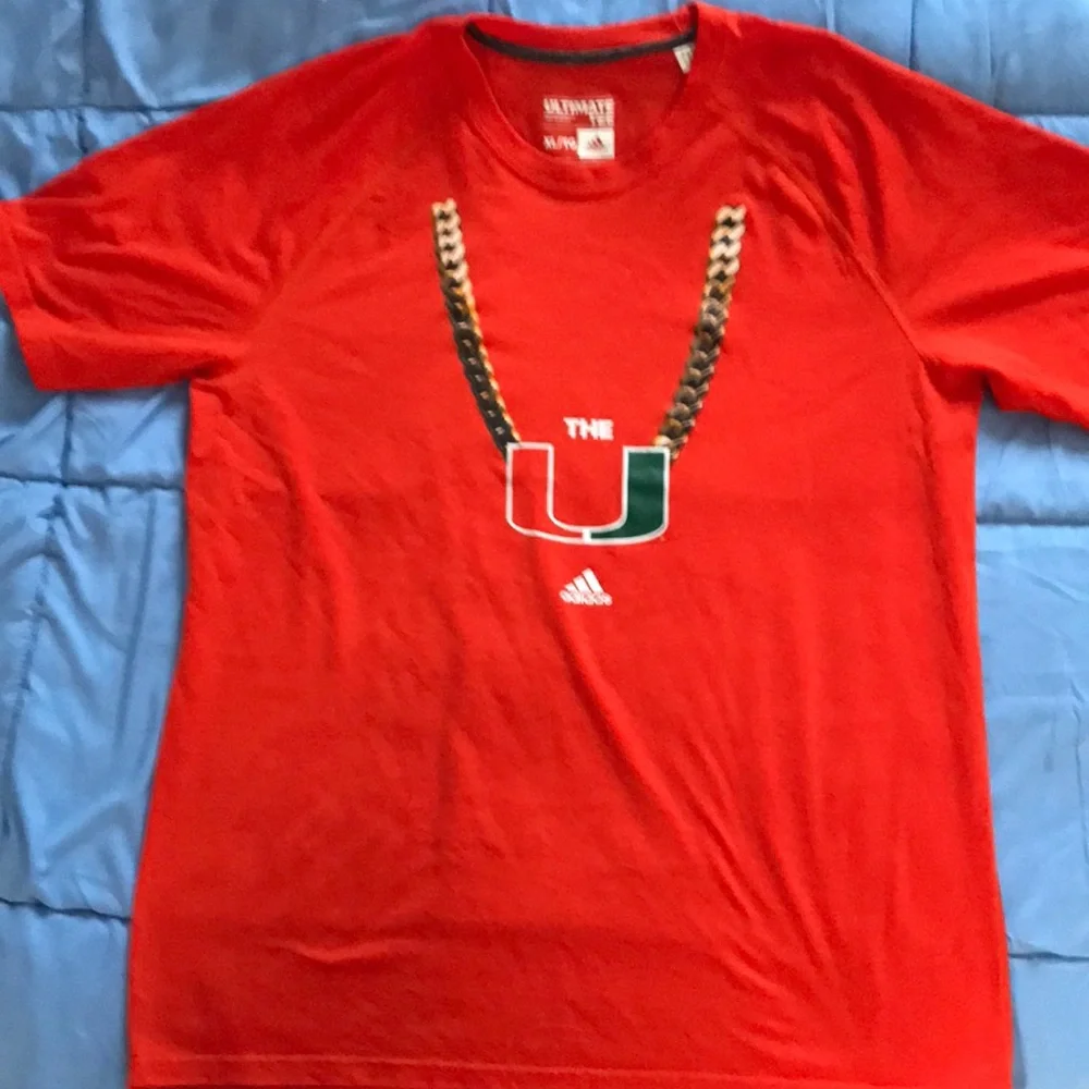 The U Chain tee Adidas Red Graphic‎ Men's Tee